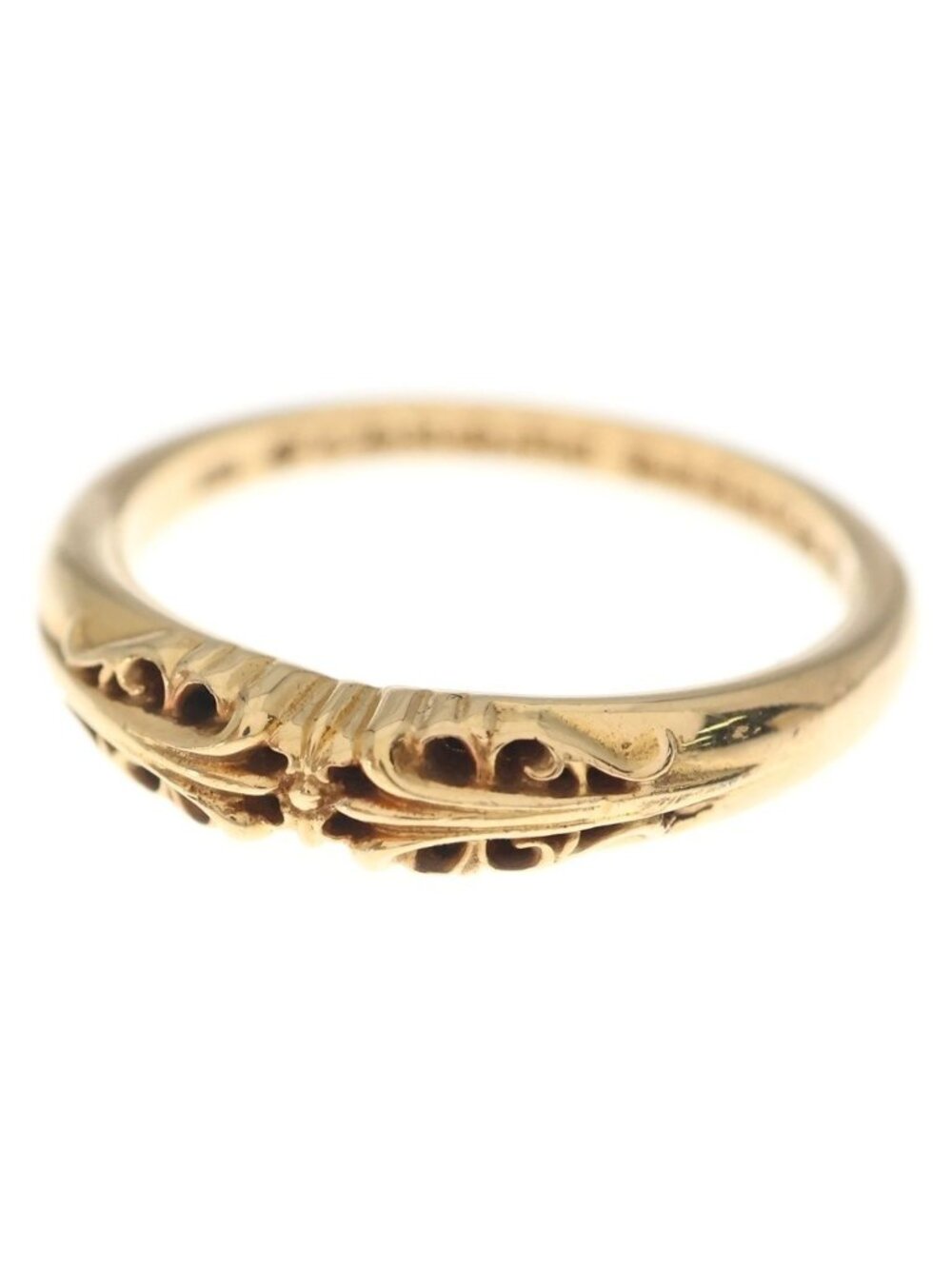 Chrome Hearts 22k Baby Clsc Classic K&t Ring Gold
